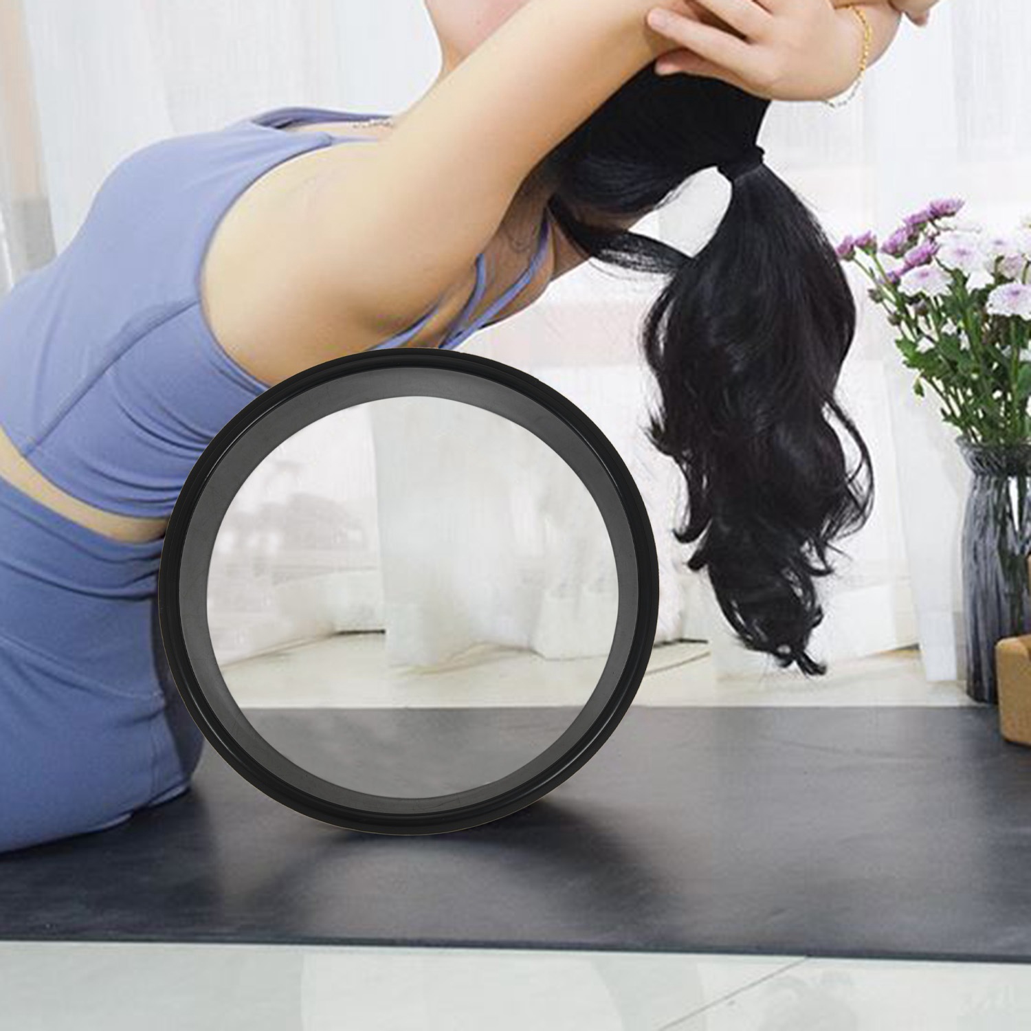 Yoga Fitness Wheel - Rueda de Yoga ABMV-Wood, Círculo de