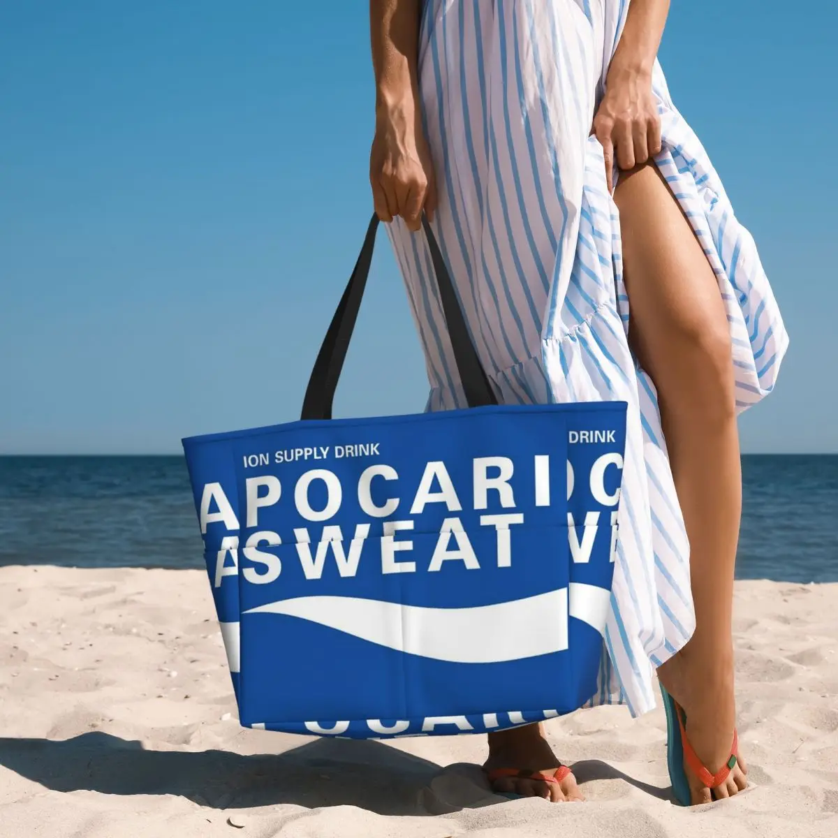 Yoga Fitness Merch - Bolsa de Playa Pocari Sweat, Bolsa