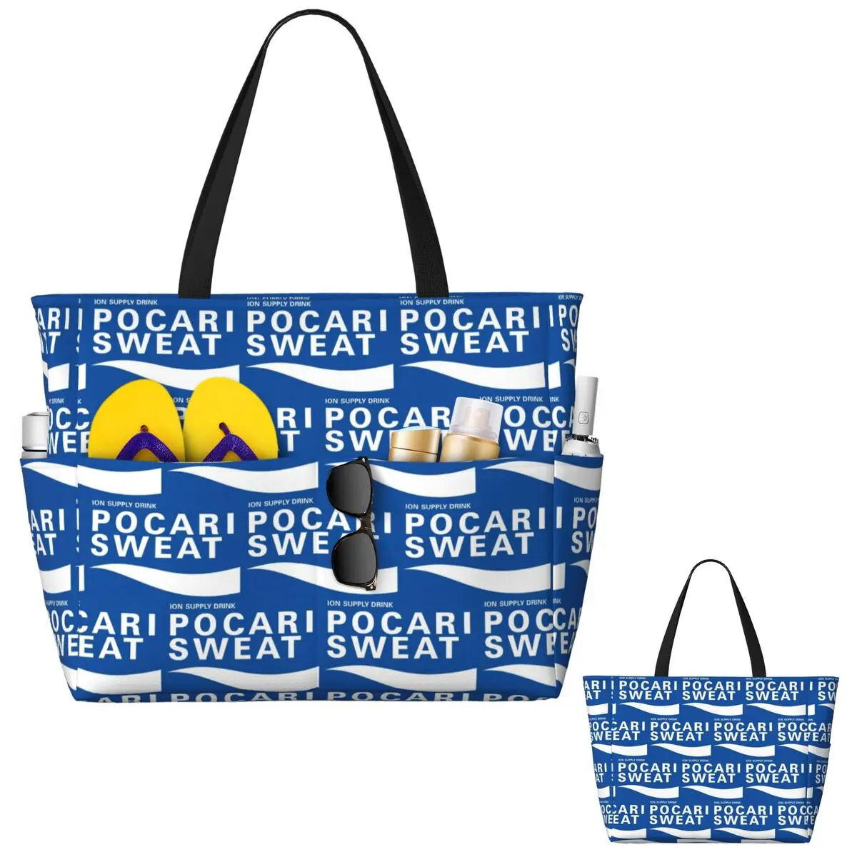 Yoga Fitness Merch - Bolsa de Playa Pocari Sweat, Bolsa