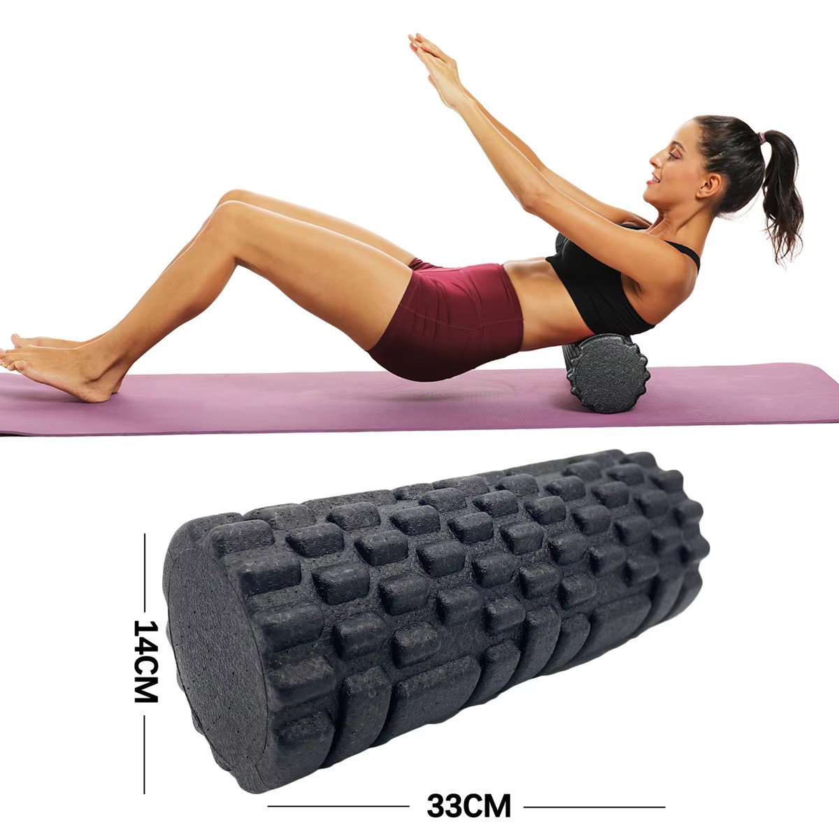 Yoga Fitness Wheel - Rodillo de espuma para Fitness, rodillo