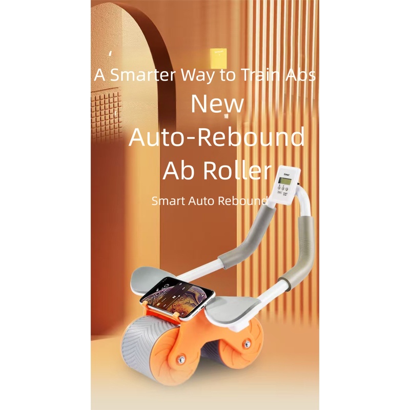 Ab Wheel Roller - Rueda Abdominal con Rebote Automático y