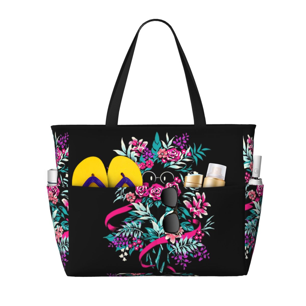 Yoga Fitness Merch - Bolsa de Playa Floral Ralsei de