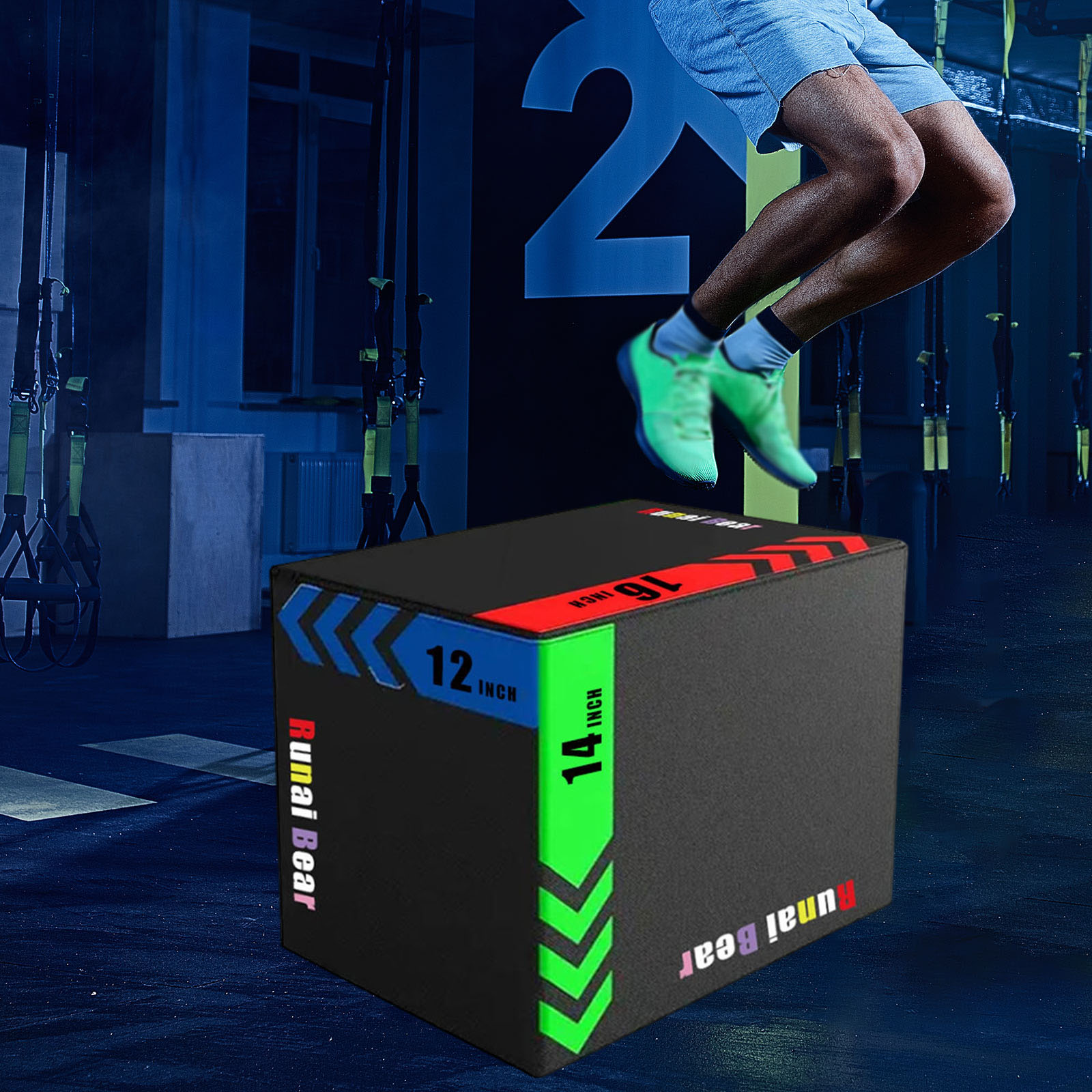 Plyo Jump Box - Caja de Salto Plyo Portátil, Plataforma