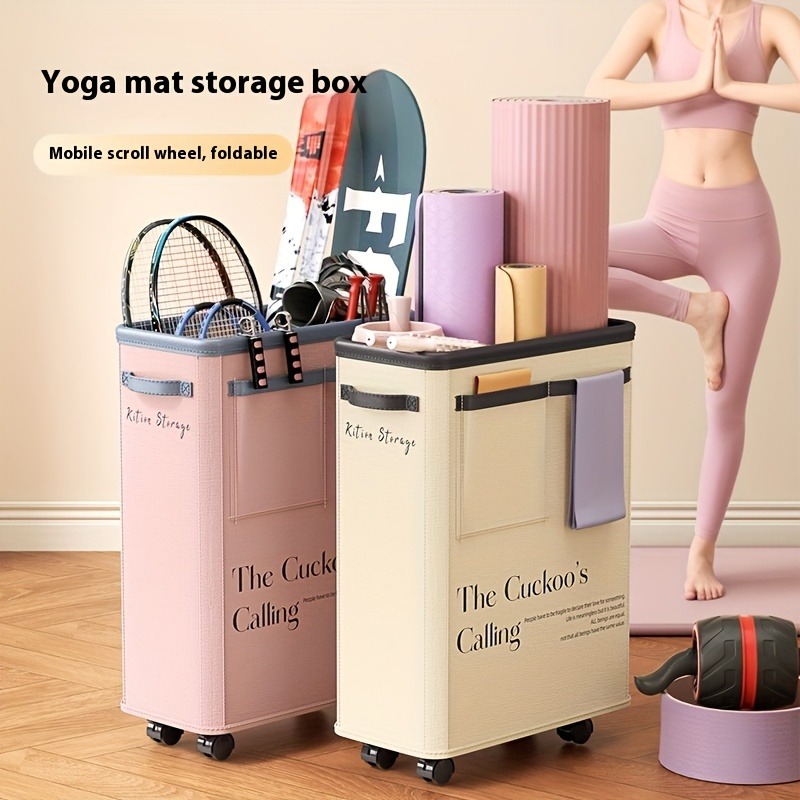 Yoga Fitness Wheel - Cesta de Almacenamiento para Esterillas de