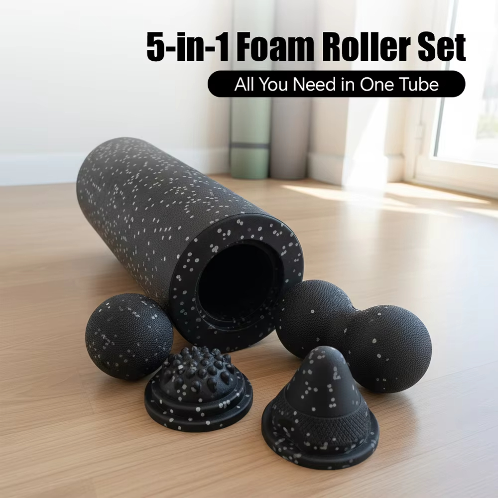 Foam Roller - Set de 5 Rodillos de Masaje