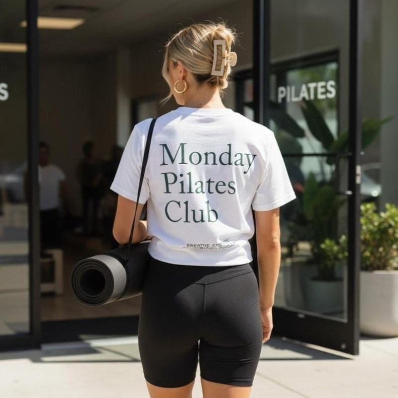 Yoga Fitness Fit Club - Camiseta para Pilates, Camiseta para el