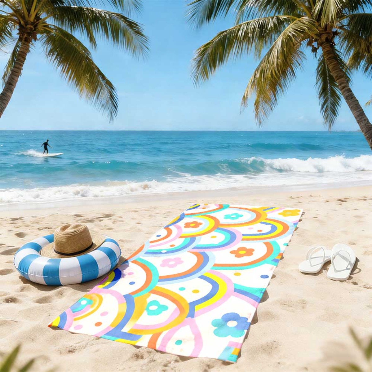 Una toalla de playa reutilizab - Yoga In Fitness reseña y precio