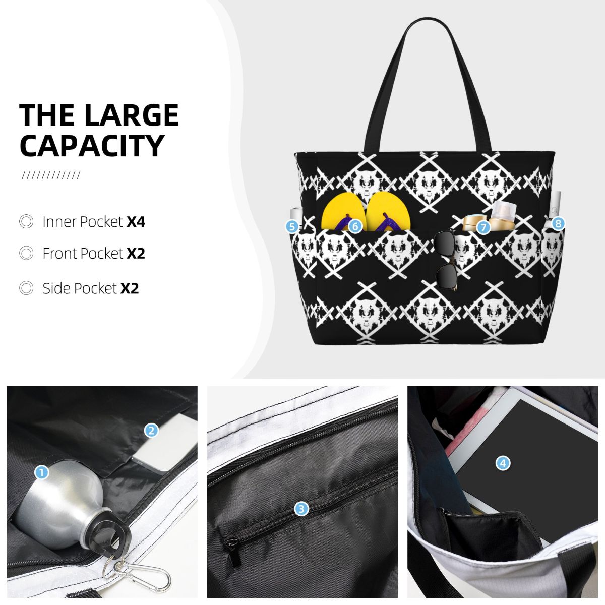 Bolso de playa con logotipo de - Yoga Fitness Merch reseña y precio