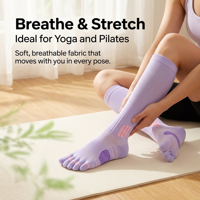1/6 Pares de Calcetines Largos - Yoga Fitness & Nutrition Llp reseña y precio