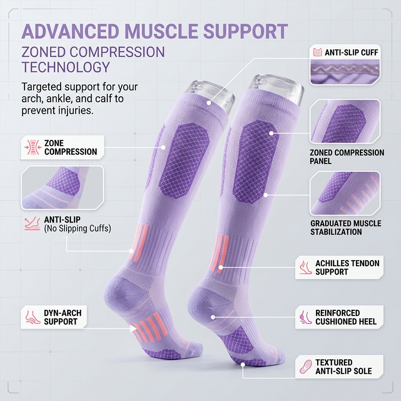 1/6 Pares de Calcetines Largos - Yoga Fitness & Nutrition Llp reseña y precio