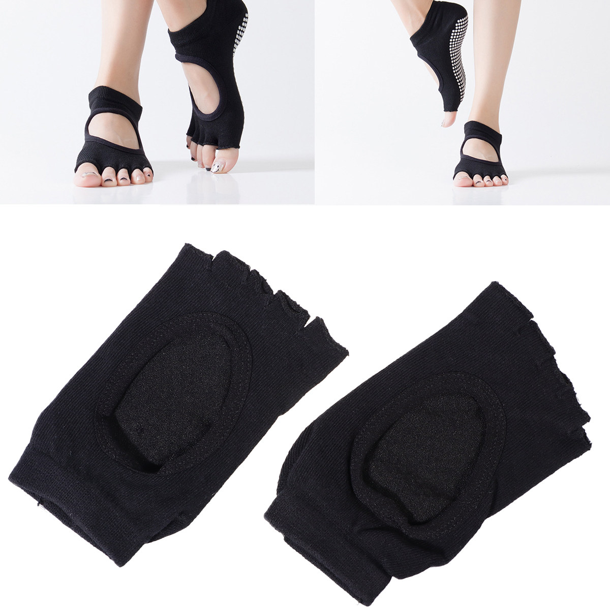 1 par de calcetines de yoga co - Yoga Fitness Exercises reseña y precio
