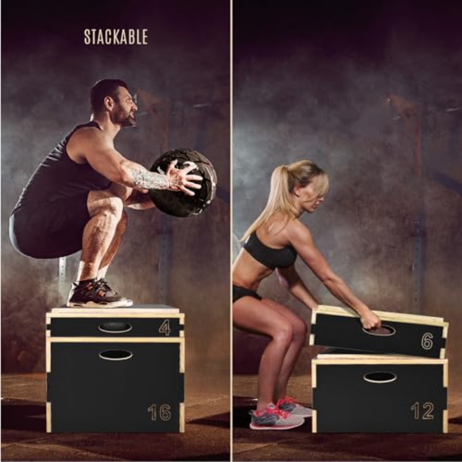 Caja Pliométrica de Madera 3 e - Plyo Jump Box reseña y precio