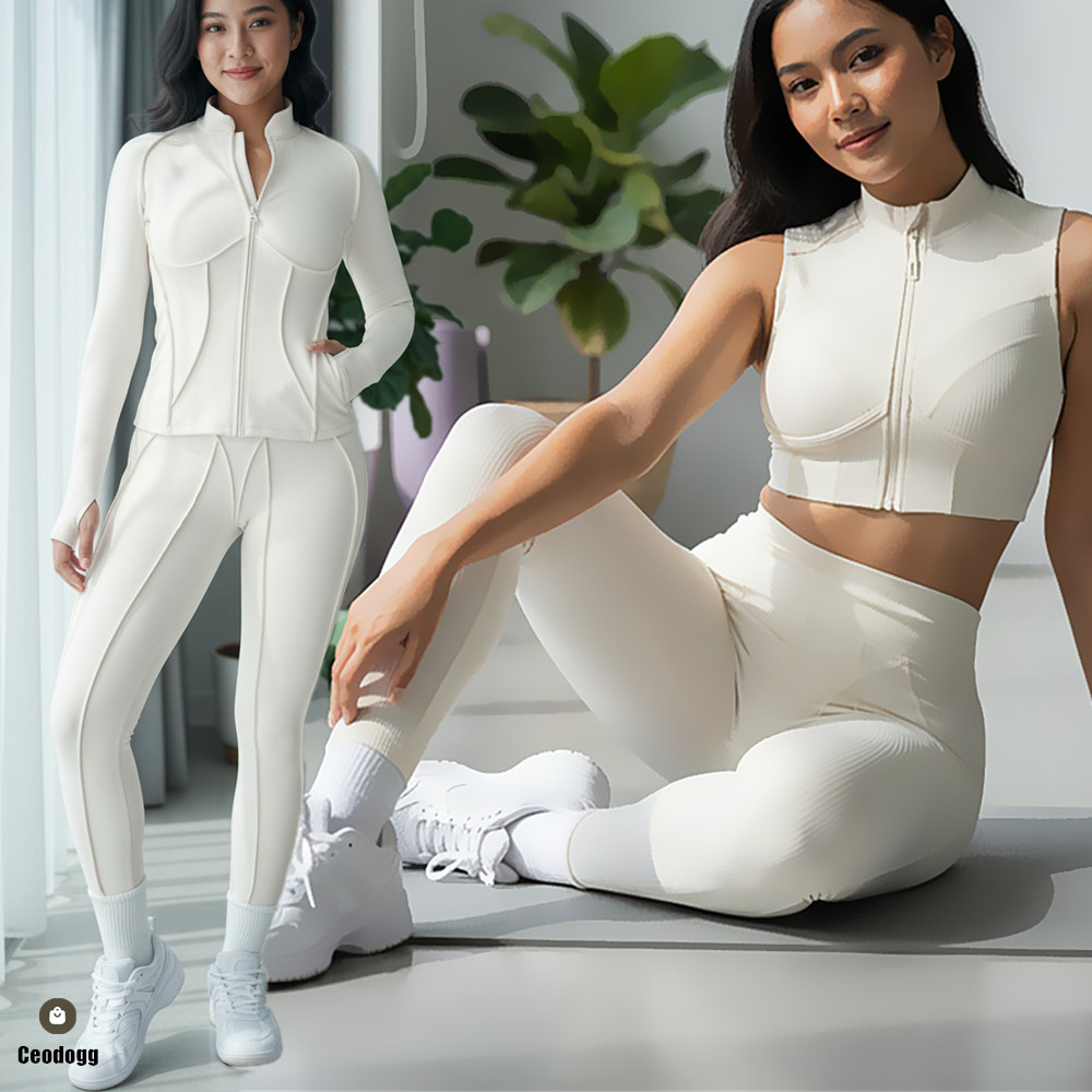 Conjunto Deportivo de 1/2 Piez - Yoga Fitness Jacket reseña y precio