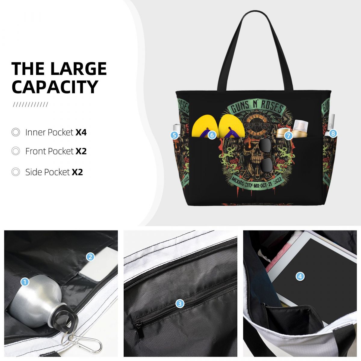 Guns N Roses Sable de luz Merc - Yoga Fitness Merch reseña y precio
