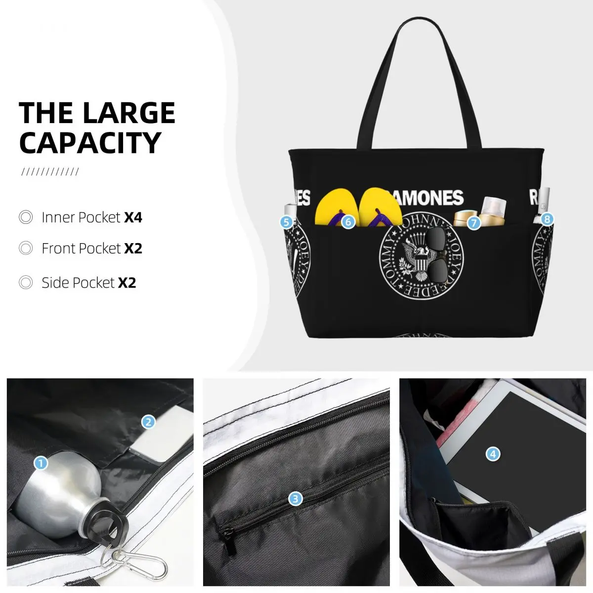 The Ramone Merch - Bolsa de pl - Yoga Fitness Merch reseña y precio