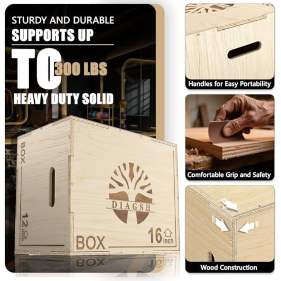 Plyo Box - Plataforma pliométr - Plyo Jump Box reseña y precio