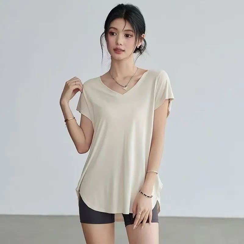 Camiseta de Yoga de Cuello Red - Yoga Fitness Exercises reseña y precio